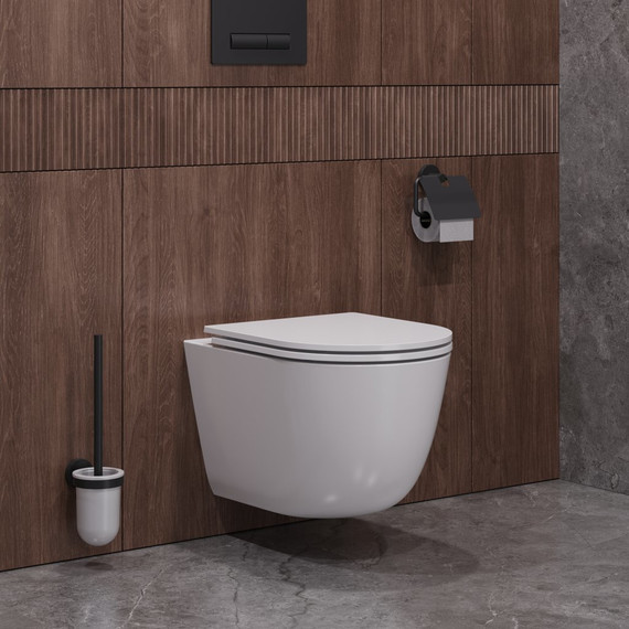 Унитаз подвесной безободковый Cezares Relax-Tor CZR-3806-53-TH-TOR/SC с крышкой микролифт (система смыва Торнадо) - 2 Унитаз подвесной безободковый Cezares Relax-Tor CZR-3806-53-TH-TOR/SC с крышкой микролифт (система смыва Торнадо) фото 2