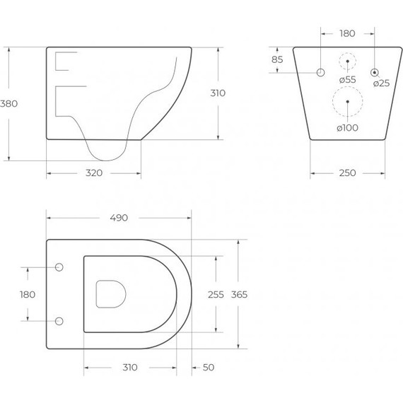 Унитаз подвесной безободковый Cezares Relax-Tor CZR-38088-49-TH-TOR/SC с крышкой микролифт (система смыва Торнадо) фото 19