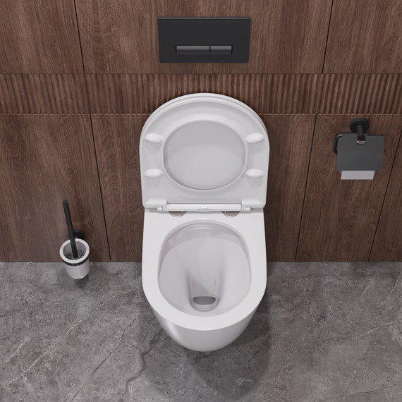 Унитаз подвесной безободковый Cezares Relax-Tor CZR-3806-53-TH-TOR/SC с крышкой микролифт (система смыва Торнадо) - 5 Унитаз подвесной безободковый Cezares Relax-Tor CZR-3806-53-TH-TOR/SC с крышкой микролифт (система смыва Торнадо) фото 5