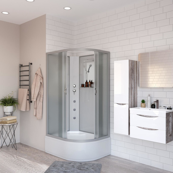 Гидробокс Niagara Classic 120x80 см NG-2310-14LBKG, серебро/матовое (безсиликоновая сборка) - 3 Гидробокс Niagara Classic 120x80 см NG-2310-14LBKG, серебро/матовое (безсиликоновая сборка) фото 3