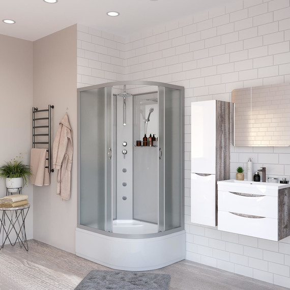 Гидробокс Niagara Classic 120x80 см NG-2310-14LBKTG, серебро/матовое (безсиликоновая сборка) - 3 Гидробокс Niagara Classic 120x80 см NG-2310-14LBKTG, серебро/матовое (безсиликоновая сборка) фото 3