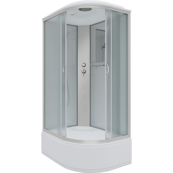 Душевая кабина Niagara Classic 120x80 см NG-2310-14L, серебро/матовое (безсиликоновая сборка) фото 