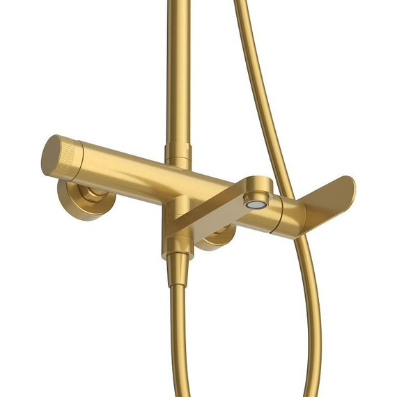 Душевая стойка Cezares STYLUS-CVD-BORO, брашированное золото, Цвет производителя: брашированное золото фото 4