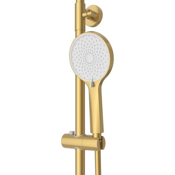 Душевая стойка Cezares STYLUS-CVD-BORO, брашированное золото, Цвет производителя: брашированное золото фото 5