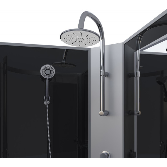 Гидробокс Niagara Classic 120x80 см NG-2510-14RBKTG, серебро/тонированное (безсиликоновая сборка) - 4 Гидробокс Niagara Classic 120x80 см NG-2510-14RBKTG, серебро/тонированное (безсиликоновая сборка) фото 4