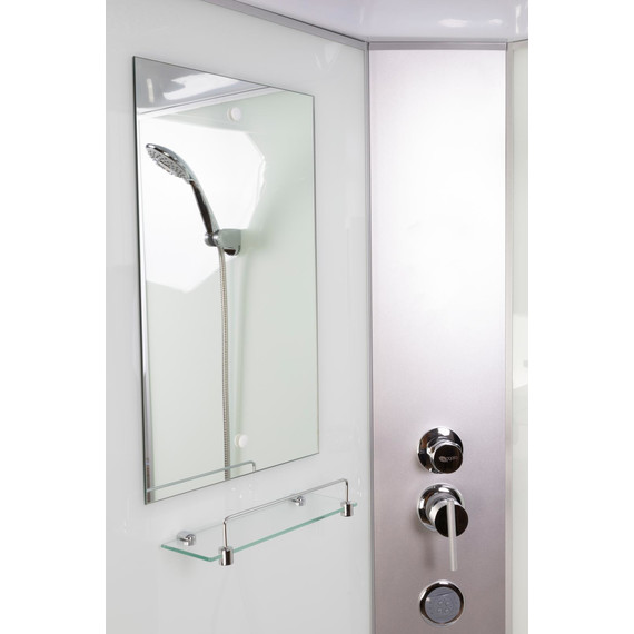 Гидробокс Niagara Classic 100x80 см NG-33084-14QG, серебро/матовое (безсиликоновая сборка) фото 5