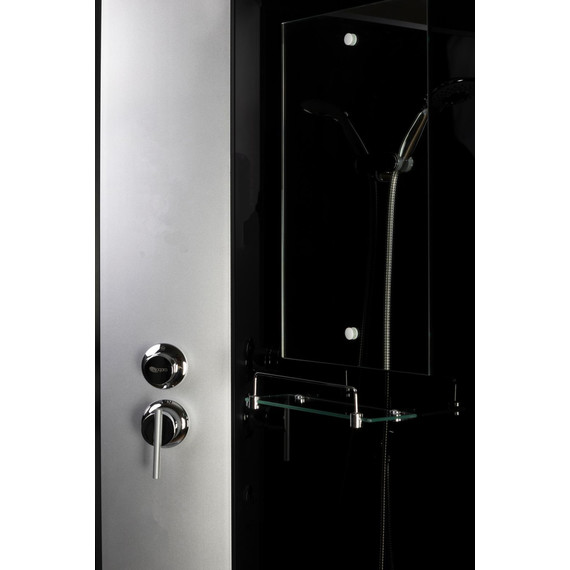 Душевая кабина Niagara Classic 120x80 см NG-2510-14LBK, серебро/тонированное (безсиликоновая сборка) фото 5