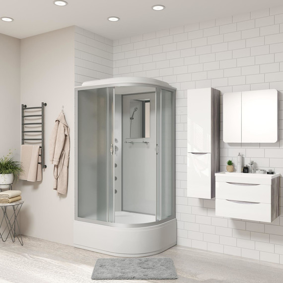 Гидробокс Niagara Classic 120x80 см NG-2310-14LG, серебро/матовое (безсиликоновая сборка) - 3 Гидробокс Niagara Classic 120x80 см NG-2310-14LG, серебро/матовое (безсиликоновая сборка) фото 3