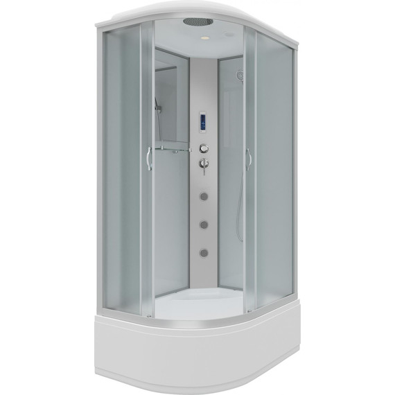 Гидробокс Niagara Classic 120x80 см NG-2310-14RF, серебро/матовое (безсиликоновая сборка) фото 