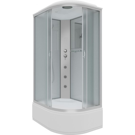 Гидробокс Niagara Classic 120x80 см NG-2310-14LG, серебро/матовое (безсиликоновая сборка) фото 