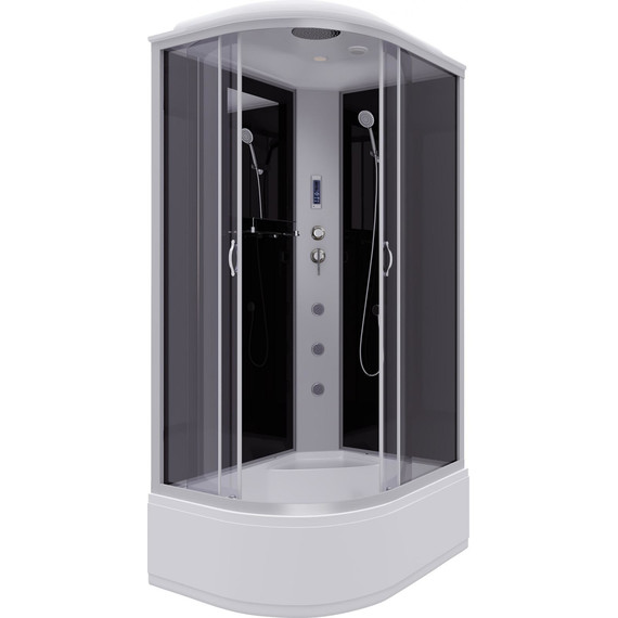 Гидробокс Niagara Classic 120x80 см NG-2510-14RF, серебро/тонированное (безсиликоновая сборка) фото 