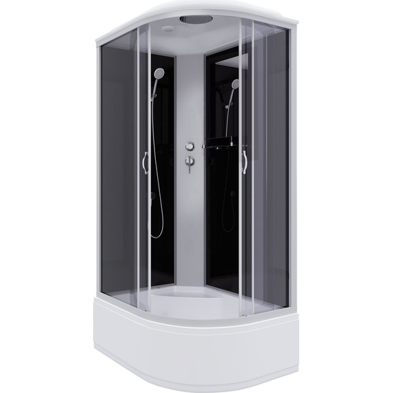 Душевая кабина Niagara Classic 120x80 см NG-2510-14L, серебро/тонированное (безсиликоновая сборка) фото 