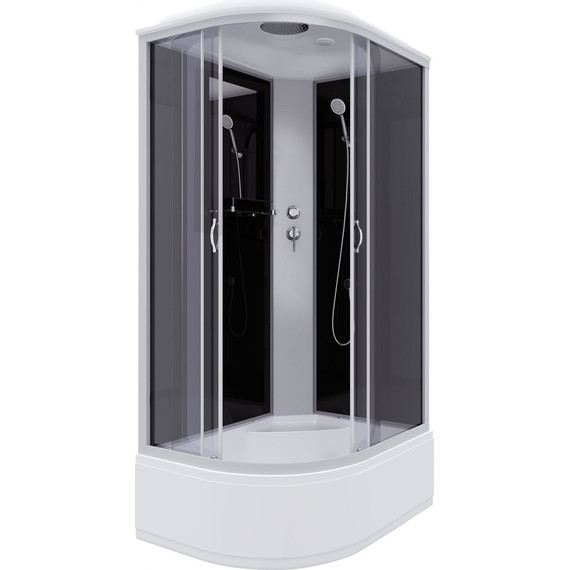 Душевая кабина Niagara Classic 120x80 см NG-2510-14R, серебро/тонированное (безсиликоновая сборка) фото 