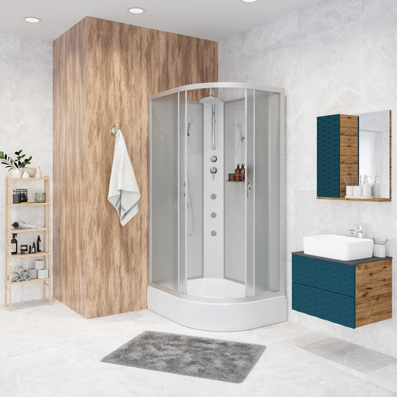 Гидробокс Niagara Classic 100x80 см NG-33084-14LBKTG, серебро/матовое (безсиликоновая сборка) - 3 Гидробокс Niagara Classic 100x80 см NG-33084-14LBKTG, серебро/матовое (безсиликоновая сборка) фото 3