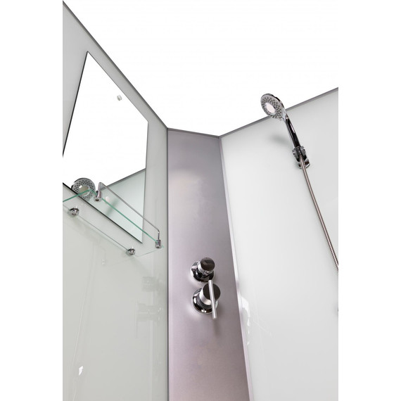 Душевая кабина Niagara Classic 110x80 см NG-33184-14LBK, серебро/матовое (безсиликоновая сборка) фото 13