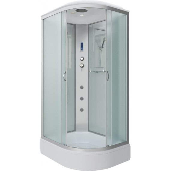 Гидробокс Niagara Classic 120x90 см NG-33294-14LF, серебро/матовое (безсиликоновая сборка) фото 