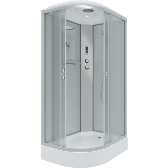 Душевая кабина Niagara Classic 120x80 см NG-3312-14RP, серебро/матовое (безсиликоновая сборка) фото 