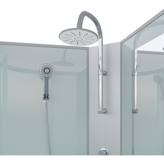 Гидробокс Niagara Classic 90x70 см NG-33974-14LBKTG, серебро/матовое (безсиликоновая сборка) фото 4