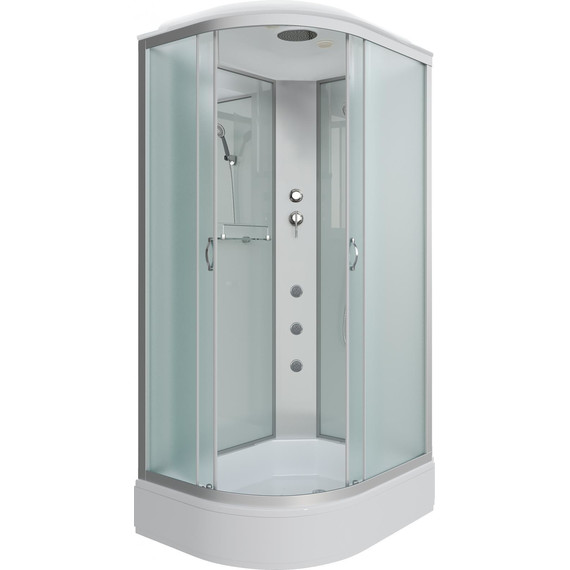 Гидробокс Niagara Classic 90x70 см NG-33974-14RG, серебро/матовое фото 