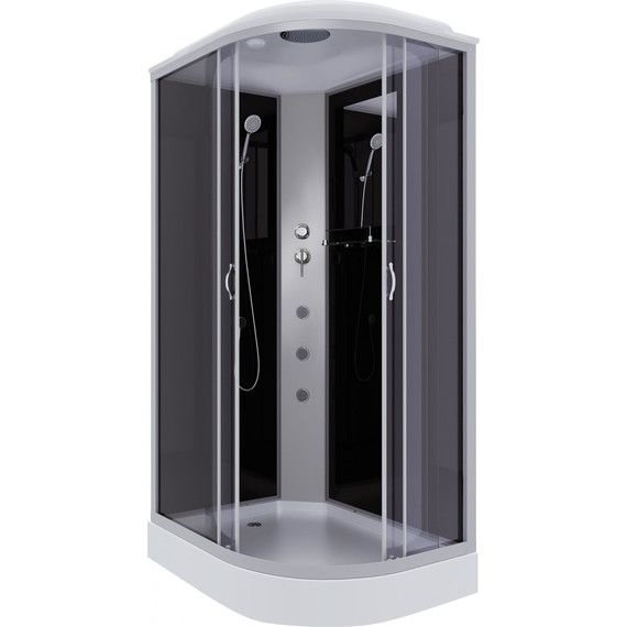 Гидробокс Niagara Classic 120x80 см NG-3512-14LG, серебро/тонированное фото 