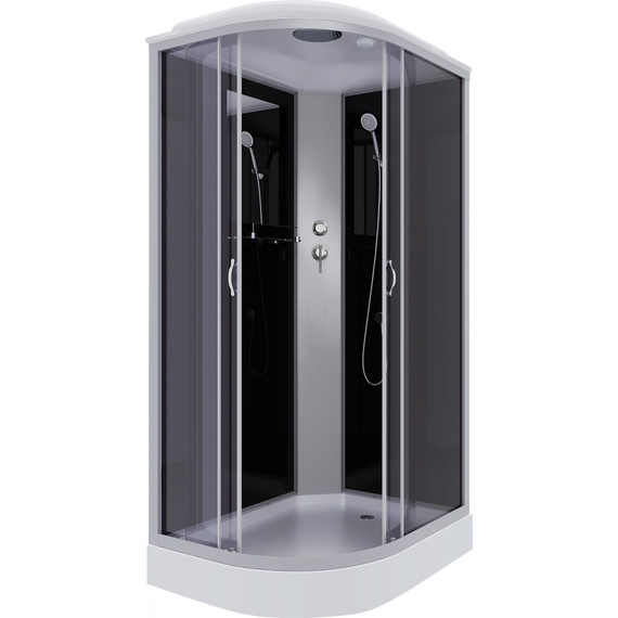 Душевая кабина Niagara Classic 120x80 см NG-3512-14R, серебро/тонированное (безсиликоновая сборка) фото 