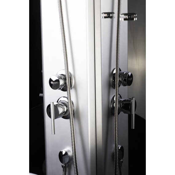 Душевая кабина Niagara Eco 90x90 см NG-4501-14, с мелким поддоном 13см, профиль хром, стекло тонированное (безсиликоновая сборка) фото 5