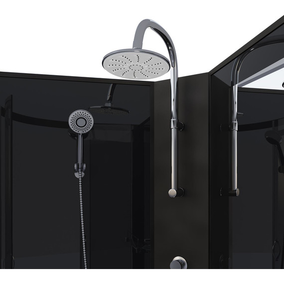 Душевая кабина Niagara Classic 90x90 см NG-6508-14BKT, чёрный/тонированное (безсиликоновая сборка) фото 4