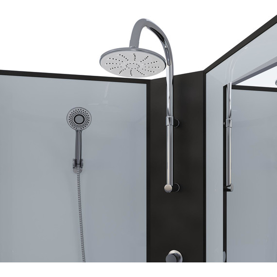 Душевая кабина Niagara Classic 100x100 см NG-6702-14BKT, чёрный/прозрачное (безсиликоновая сборка) - 4 Душевая кабина Niagara Classic 100x100 см NG-6702-14BKT, чёрный/прозрачное (безсиликоновая сборка) фото 4