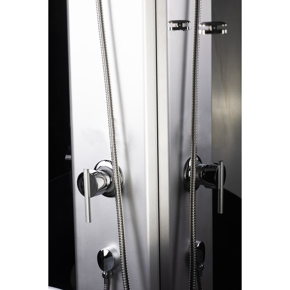 Душевая кабина Niagara Eco 100x100 см E100/40/TN/BK, хром матовый/тонированное (безсиликоновая сборка) фото 6