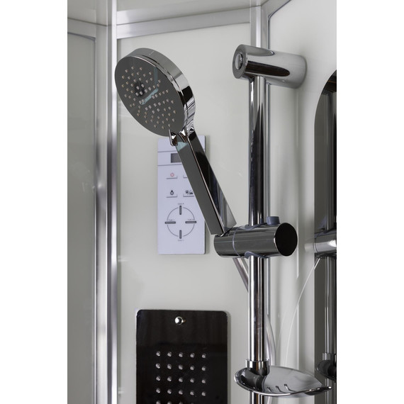 Гидробокс Niagara Premium 100x100 см NG-6002-01G, хром/прозрачное (безсиликоновая сборка) фото 7