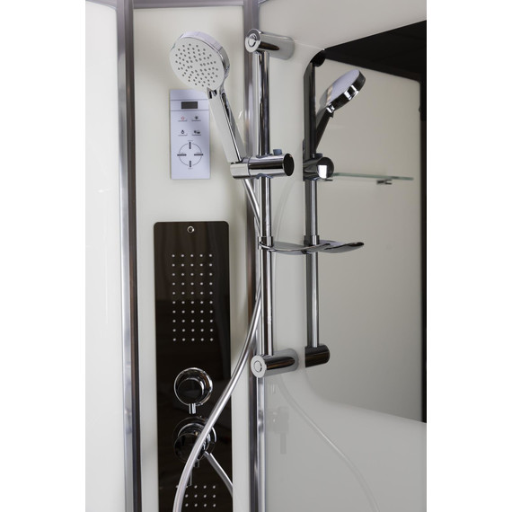 Гидробокс Niagara Premium 100x100 см NG-6002-01G, хром/прозрачное (безсиликоновая сборка) фото 6