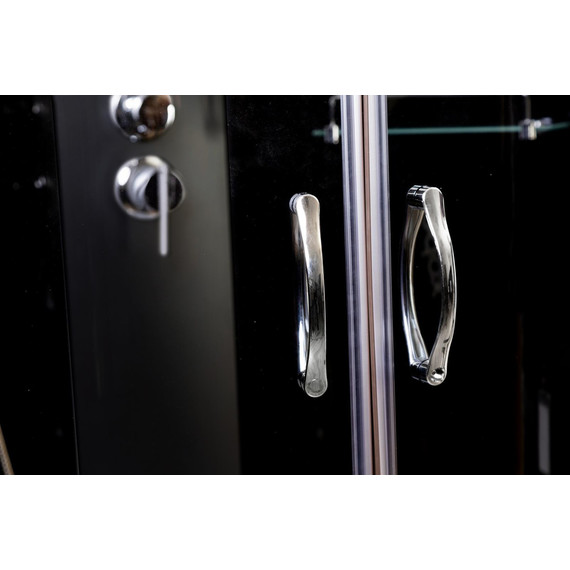 Душевая кабина Niagara Classic 90x90 см NG-6508-14BKT, чёрный/тонированное (безсиликоновая сборка) фото 9