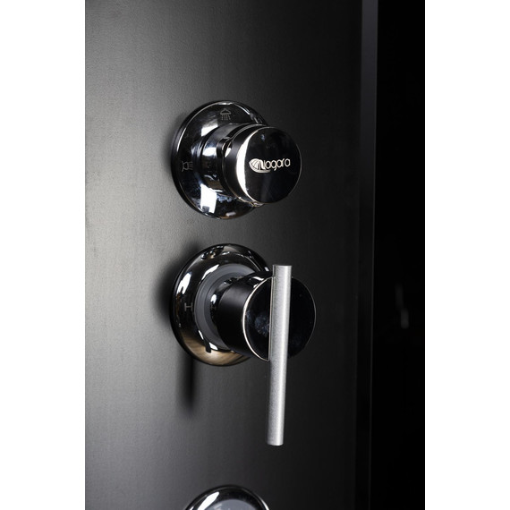 Душевая кабина Niagara Classic 90x90 см NG-6508-14BKT, чёрный/тонированное (безсиликоновая сборка) фото 7