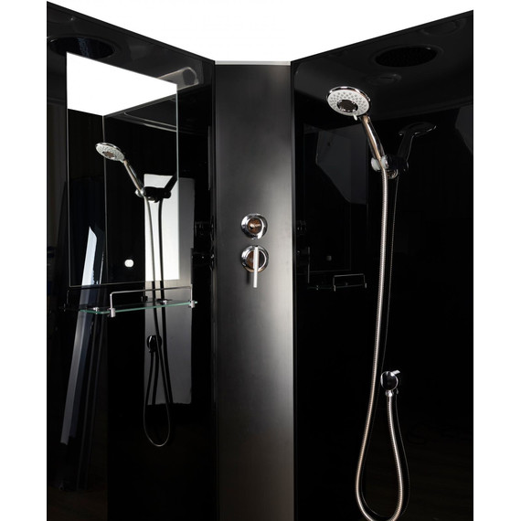 Душевая кабина Niagara Classic 90x90 см NG-6508-14BKT, чёрный/тонированное (безсиликоновая сборка) фото 6