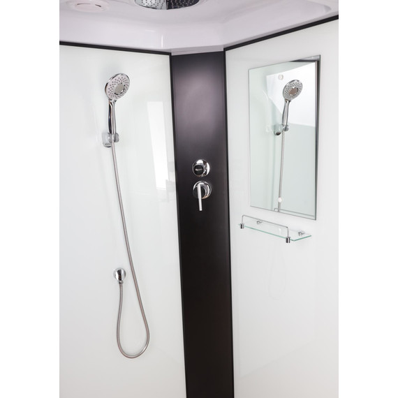 Душевая кабина Niagara Classic 100x100 см NG-6702-14, чёрный/прозрачное (безсиликоновая сборка) фото 5