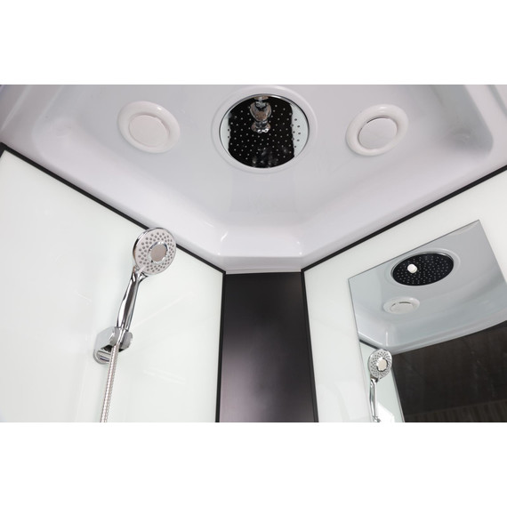 Гидробокс Niagara Classic 100x100 см NG-6709-14F, чёрный/прозрачное (безсиликоновая сборка) фото 13