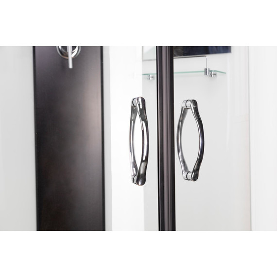 Гидробокс Niagara Classic 100x100 см NG-6702-14F, чёрный/прозрачное (безсиликоновая сборка) фото 8