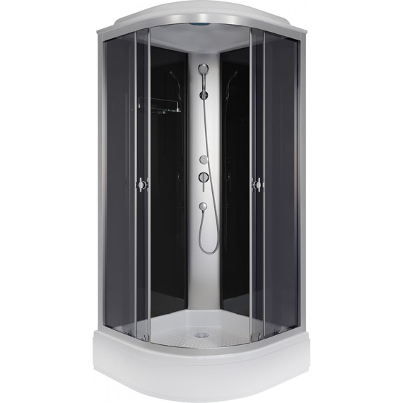 Душевая кабина Niagara Eco 90x90 см E90/26/TN, хром матовый/тонированное (безсиликоновая сборка) фото 2