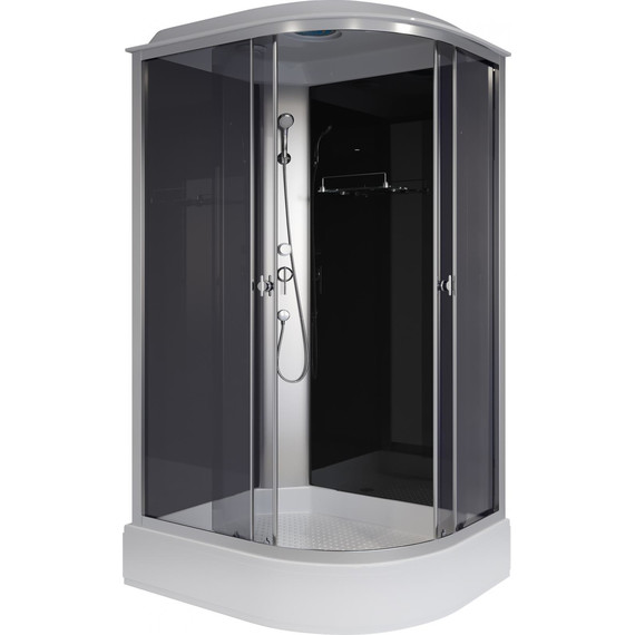 Душевая кабина Niagara Eco 120x80 см E120/80/26L/TN, хром матовый/тонированное (безсиликоновая сборка) фото 2