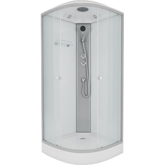 Душевая кабина Niagara Eco 90x90 см E90/13/MT, хром матовый/матовое (безсиликоновая сборка) фото 2