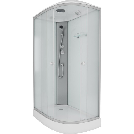 Душевая кабина Niagara Eco 120x80 см E120/80/13L/MT, хром матовый/матовое (безсиликоновая сборка) фото 2