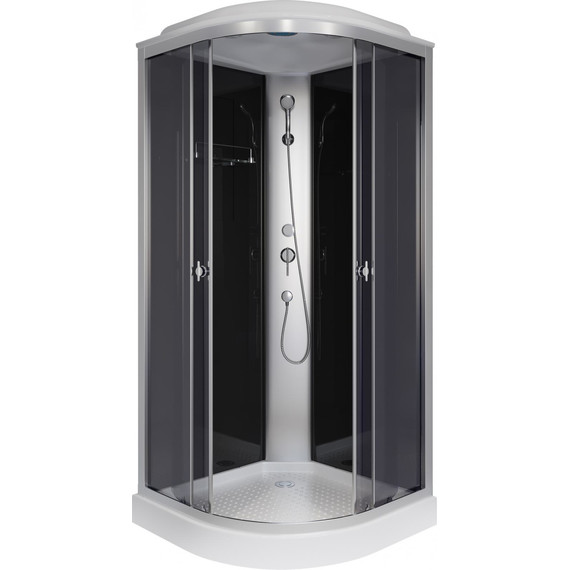 Душевая кабина Niagara Eco 90x90 см E90/13/TN, хром матовый/тонированное (безсиликоновая сборка) - 2 Душевая кабина Niagara Eco 90x90 см E90/13/TN, хром матовый/тонированное (безсиликоновая сборка) фото 2