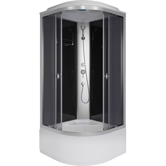 Душевая кабина Niagara Eco 80x80 см E80/40/TN, хром матовый/тонированное (безсиликоновая сборка) - 2 Душевая кабина Niagara Eco 80x80 см E80/40/TN, хром матовый/тонированное (безсиликоновая сборка) фото 2