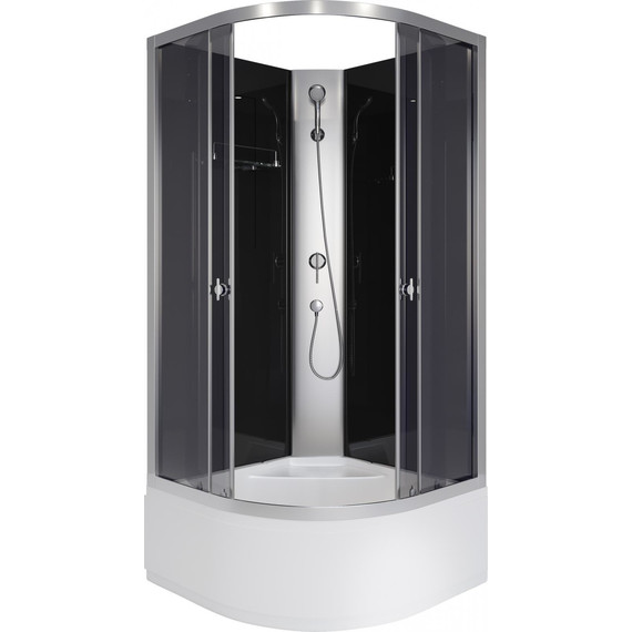 Душевая кабина Niagara Eco 90x90 см E90/40/TN/BK, хром матовый/тонированное (безсиликоновая сборка) - 2 Душевая кабина Niagara Eco 90x90 см E90/40/TN/BK, хром матовый/тонированное (безсиликоновая сборка) фото 2