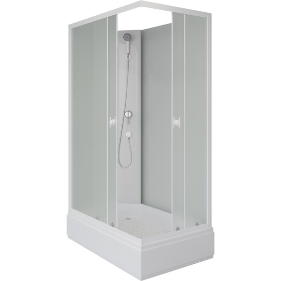 Душевая кабина Niagara Promo 110x80 см P110/80/26Q/MT/BK, белый/матовое (безсиликоновая сборка) - 2 Душевая кабина Niagara Promo 110x80 см P110/80/26Q/MT/BK, белый/матовое (безсиликоновая сборка) фото 2