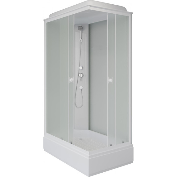 Душевая кабина Niagara Promo 120x80 см P120/80/26Q/MT, белый/матовое (безсиликоновая сборка) фото 2