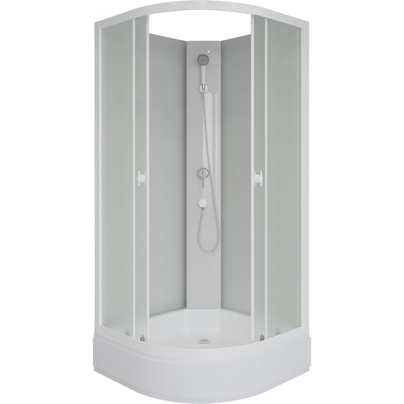 Душевая кабина Niagara Promo 80x80 см P80/26/MT/BK, белый/матовое (безсиликоновая сборка) фото 2