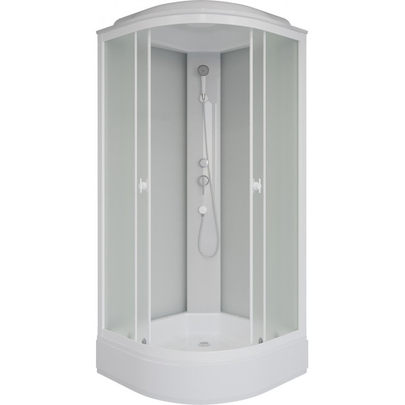 Душевая кабина Niagara Promo 80x80 см P80/26/MT, белый/матовое (безсиликоновая сборка) фото 2