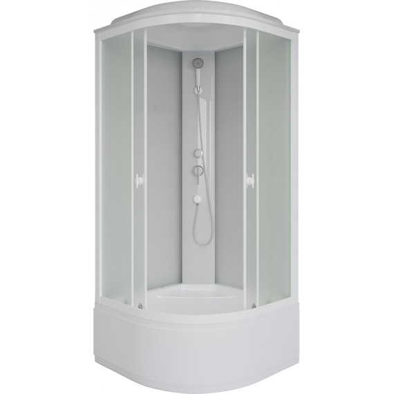 Душевая кабина Niagara Promo 80x80 см P80/40/MT, белый/матовое (безсиликоновая сборка) фото 2