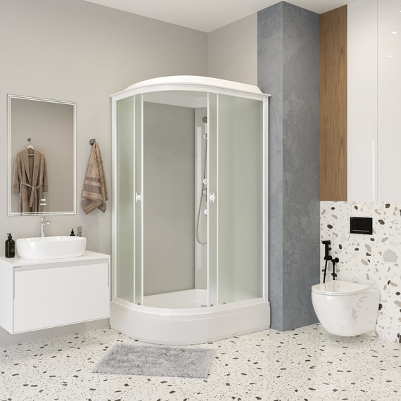 Душевая кабина Niagara Promo 90x70 см P90/70/26R/MT, белый/матовое (безсиликоновая сборка) фото 3